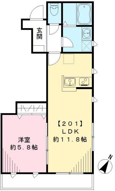 東京都大田区南久が原２ 下丸子駅 1LDK アパート 賃貸物件詳細