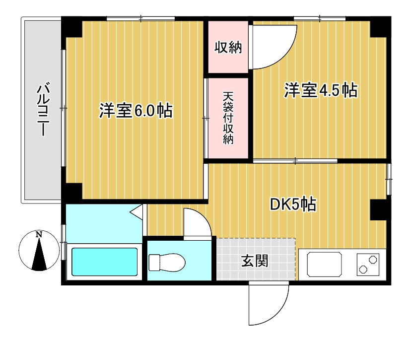 東京都中野区南台３ 中野富士見町駅 2DK マンション 賃貸物件詳細