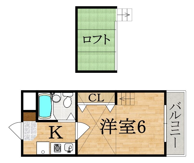 シティパレス生駒谷田町Ｐ－７ 1階 1K 賃貸物件詳細