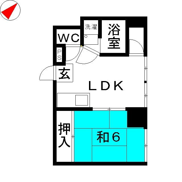 ハイネスイイダ 3階 1LDK 賃貸物件詳細