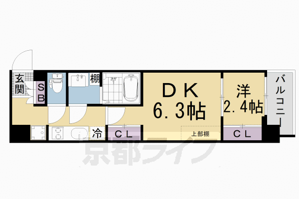 京都府京都市南区唐橋平垣町 西大路駅 1DK マンション 賃貸物件詳細