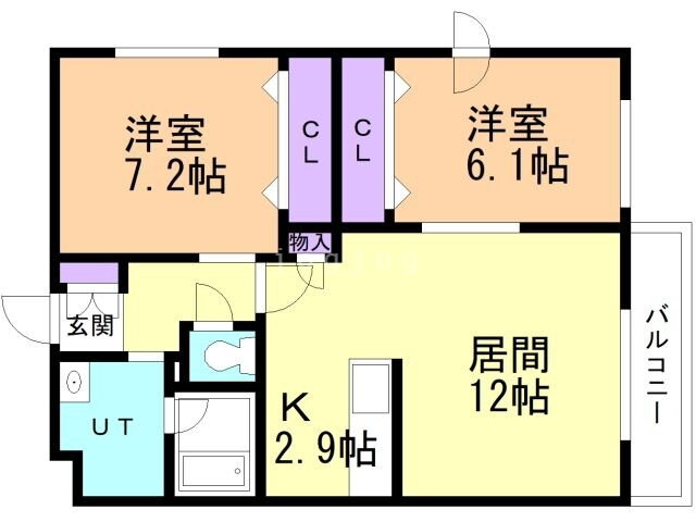 北海道札幌市厚別区厚別中央三条３ 新札幌駅 2LDK マンション 賃貸物件詳細
