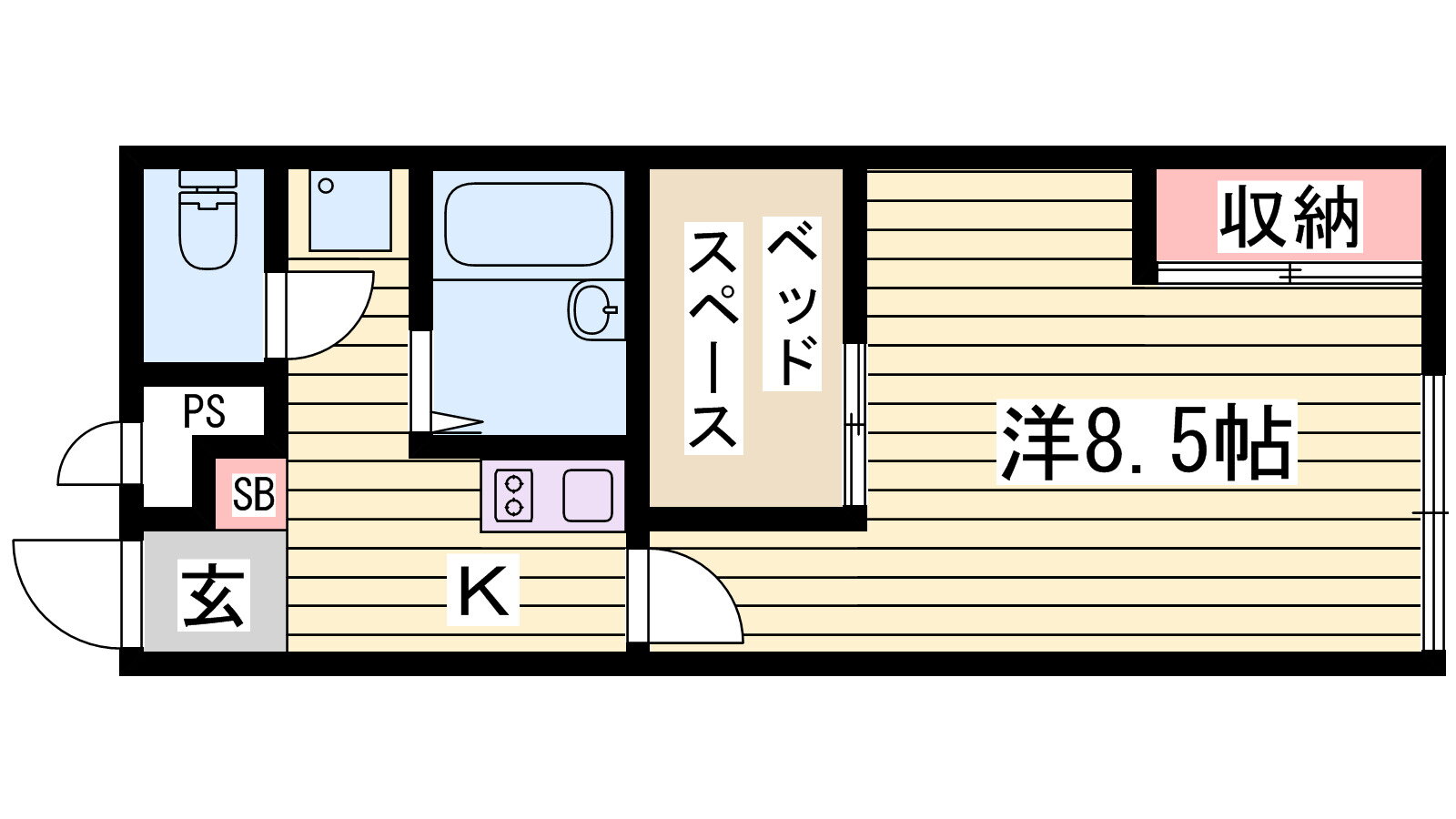 兵庫県姫路市御立西１ 姫路駅 1K アパート 賃貸物件詳細