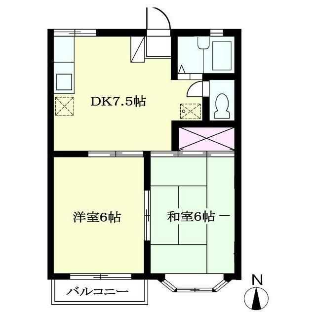 神奈川県藤沢市宮前 藤沢駅 2DK アパート 賃貸物件詳細
