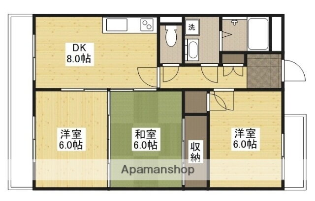 広島県広島市安佐南区西原２ 祇園新橋北駅 3DK マンション 賃貸物件詳細