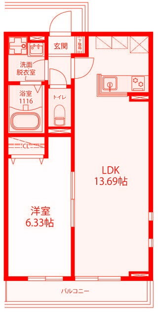 神奈川県横浜市青葉区美しが丘２ たまプラーザ駅 1LDK アパート 賃貸物件詳細