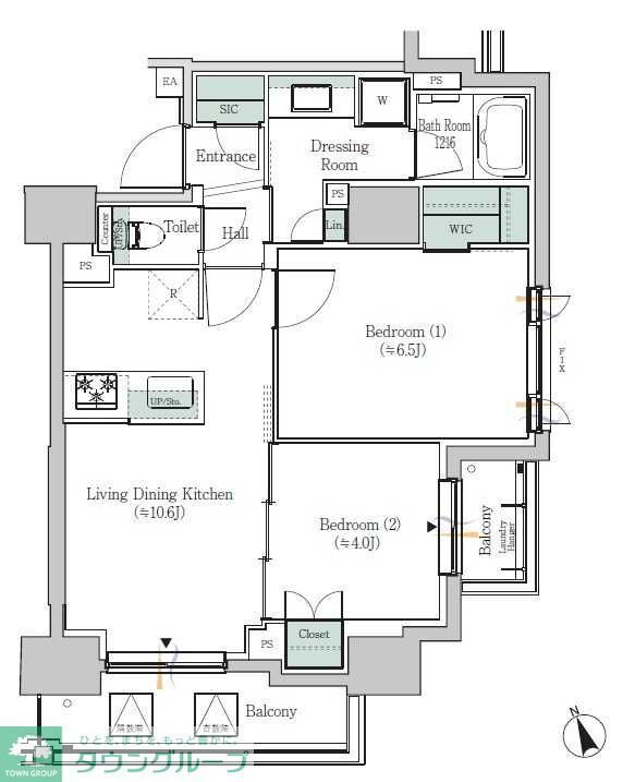 ＯＮＥ　ＲＯＯＦ　ＲＥＳＩＤＥＮＣＥ　ＡＳＡＫＵＳＡＢＡＳＨＩ 9階 2LDK 賃貸物件詳細
