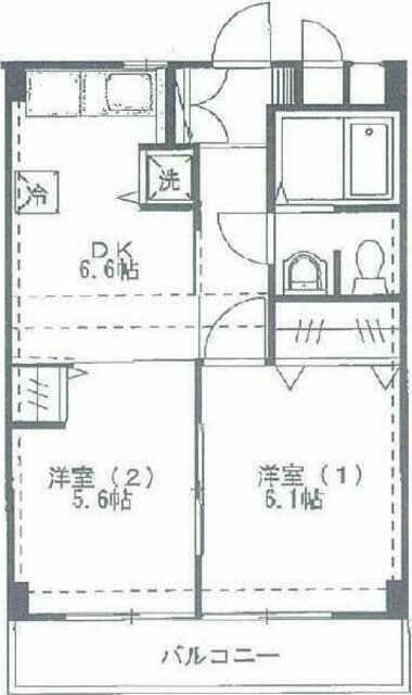 神奈川県横浜市緑区台村町 中山駅 2DK マンション 賃貸物件詳細