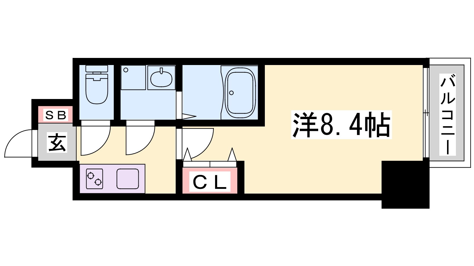 兵庫県神戸市中央区旭通２ 三ノ宮駅 1K マンション 賃貸物件詳細