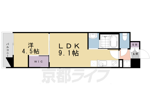 京都府京都市南区八条源町 京都駅 1LDK マンション 賃貸物件詳細