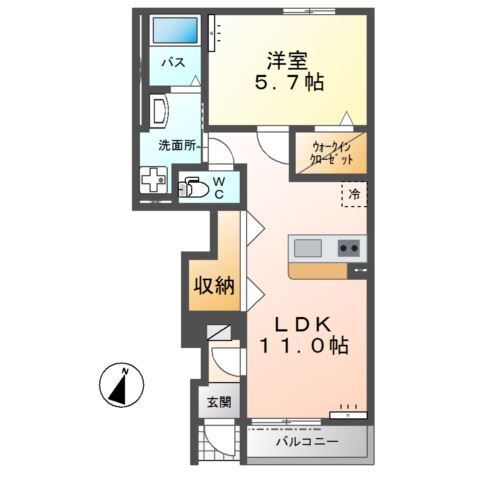 アリウス 1階 1LDK 賃貸物件詳細