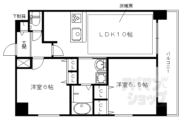 京都府京都市下京区上柳町 五条駅 2LDK マンション 賃貸物件詳細