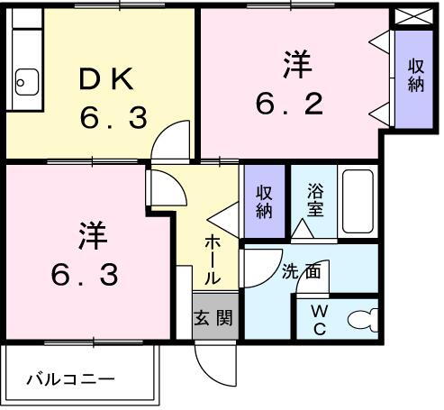 宮城県仙台市青葉区愛子東３ 陸前落合駅 2DK アパート 賃貸物件詳細