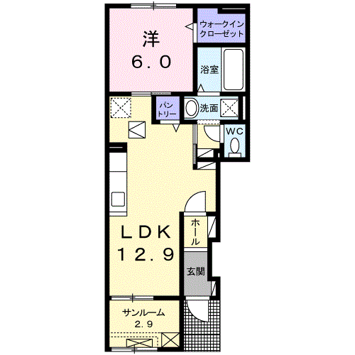 愛知県北名古屋市鹿田大門 西春駅 1LDK アパート 賃貸物件詳細