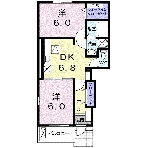 埼玉県加須市旗井２ 栗橋駅 2DK アパート 賃貸物件詳細