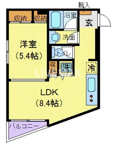 東京都目黒区五本木３ 学芸大学駅 1LDK マンション 賃貸物件詳細