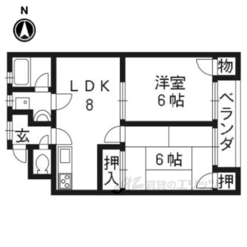 京都府京都市伏見区向島庚申町 観月橋駅 2LDK アパート 賃貸物件詳細