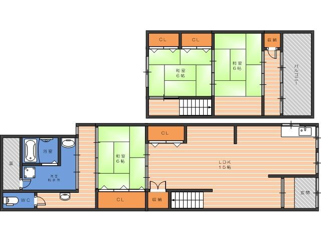 大阪府大阪市東住吉区西今川１ 北田辺駅 3LDK 一戸建て 賃貸物件詳細