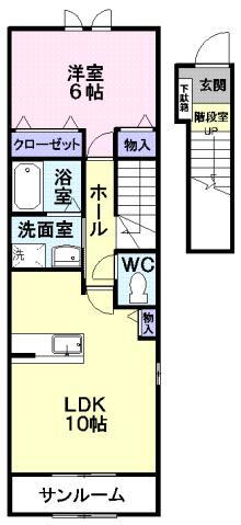 山形県山形市上桜田３ 山形駅 1LDK アパート 賃貸物件詳細