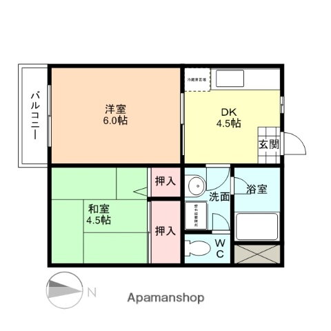 富山県富山市婦中町笹倉 2K マンション 賃貸物件詳細