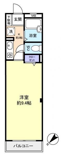 千葉県船橋市前原西２ 津田沼駅 1K アパート 賃貸物件詳細