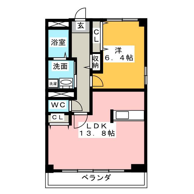 コーポニュー中川 3階 1LDK 賃貸物件詳細