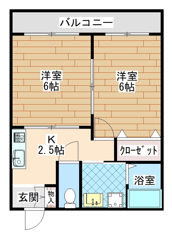 鹿児島県鹿児島市照国町 高見馬場駅 2K マンション 賃貸物件詳細