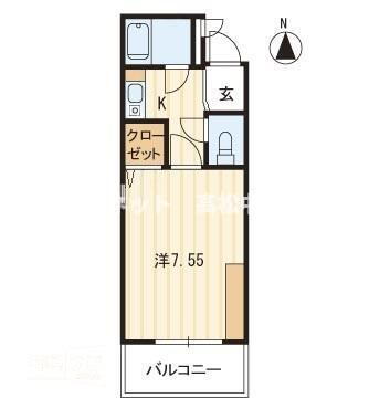 ベルメゾン松福 3階 1K 賃貸物件詳細