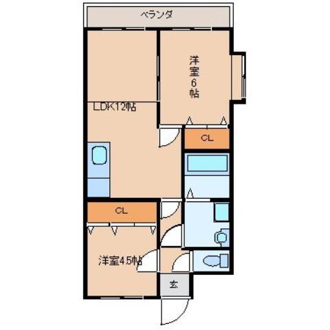 サンハイアットビル 4階 2LDK 賃貸物件詳細