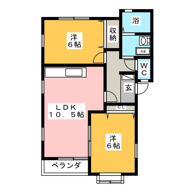 ハミングバード湘南１番館 2階 2LDK 賃貸物件詳細