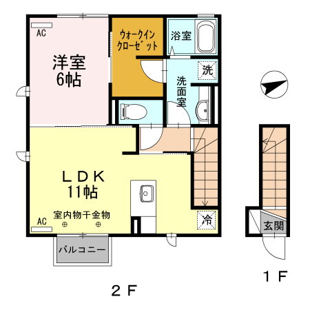 岩手県紫波郡矢巾町大字又兵エ新田第８地割 矢幅駅 1LDK アパート 賃貸物件詳細