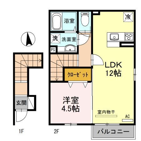 埼玉県熊谷市柿沼 熊谷駅 1LDK アパート 賃貸物件詳細