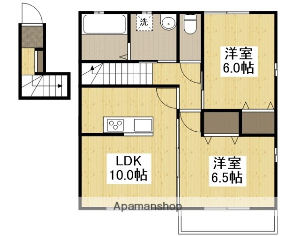 兵庫県姫路市兼田 妻鹿駅 2LDK アパート 賃貸物件詳細