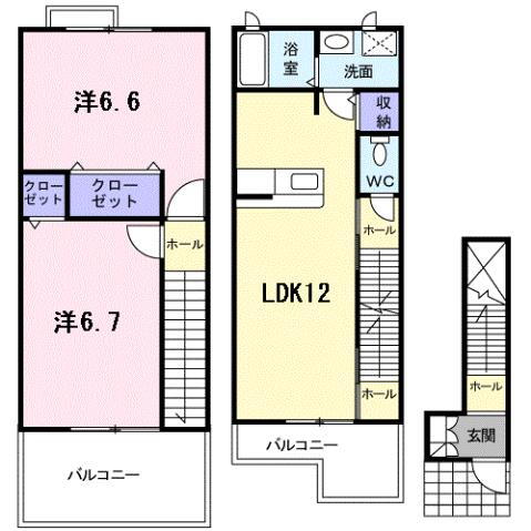大阪府寝屋川市池田中町 寝屋川市駅 2LDK アパート 賃貸物件詳細