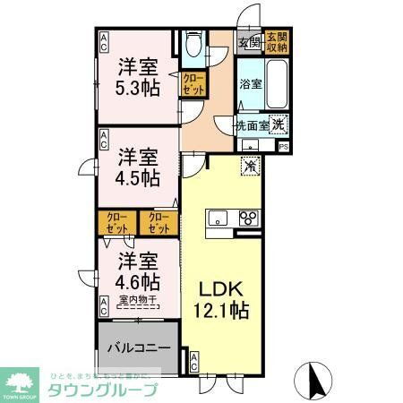東京都八王子市田町 京王八王子駅 3LDK アパート 賃貸物件詳細