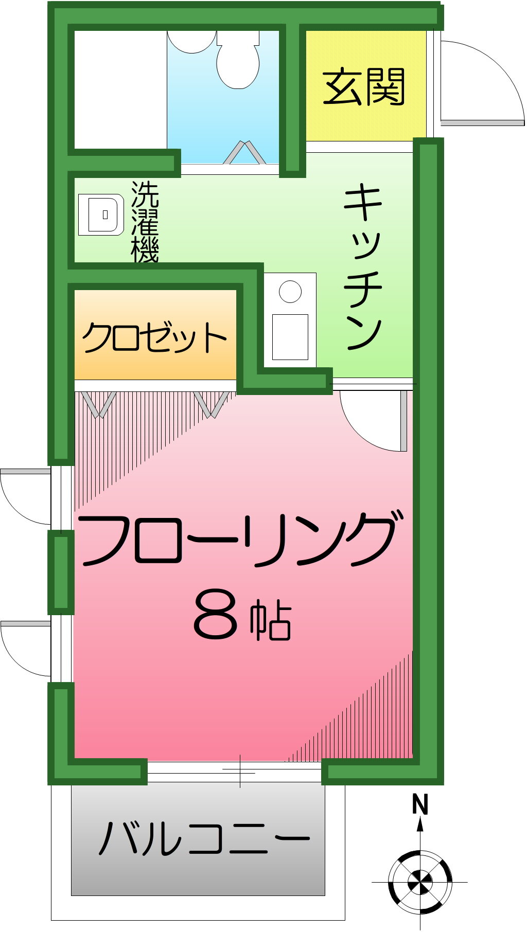 東京都北区滝野川２ 王子駅 1K マンション 賃貸物件詳細