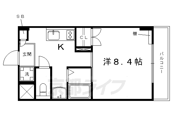 京都府京都市下京区梅小路西中町 西大路駅 1K マンション 賃貸物件詳細