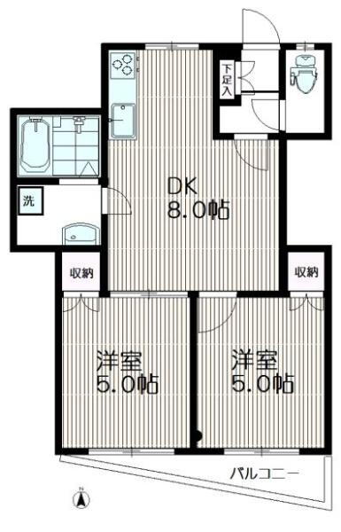 東京都世田谷区玉川田園調布２ 田園調布駅 2DK マンション 賃貸物件詳細