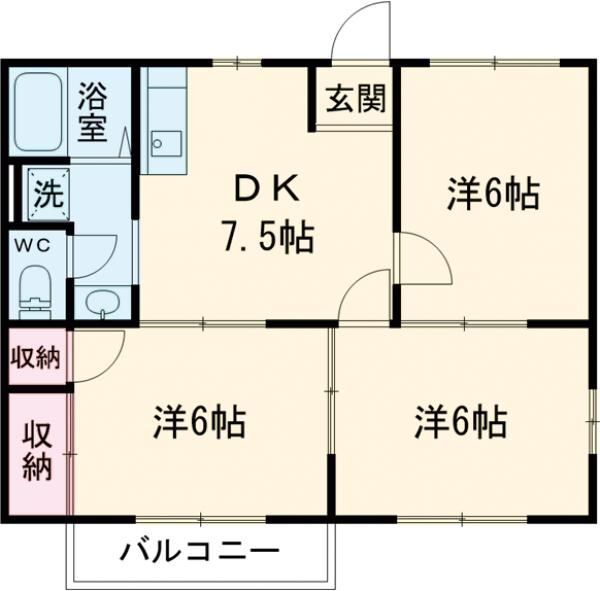 兵庫県加古川市野口町長砂 浜の宮駅 3DK マンション 賃貸物件詳細