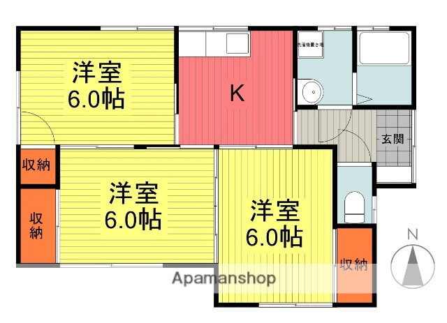 福島県福島市永井川字雷 南福島駅 3K 一戸建て 賃貸物件詳細