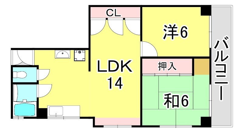 兵庫県神戸市須磨区若木町２ 東須磨駅 2LDK マンション 賃貸物件詳細