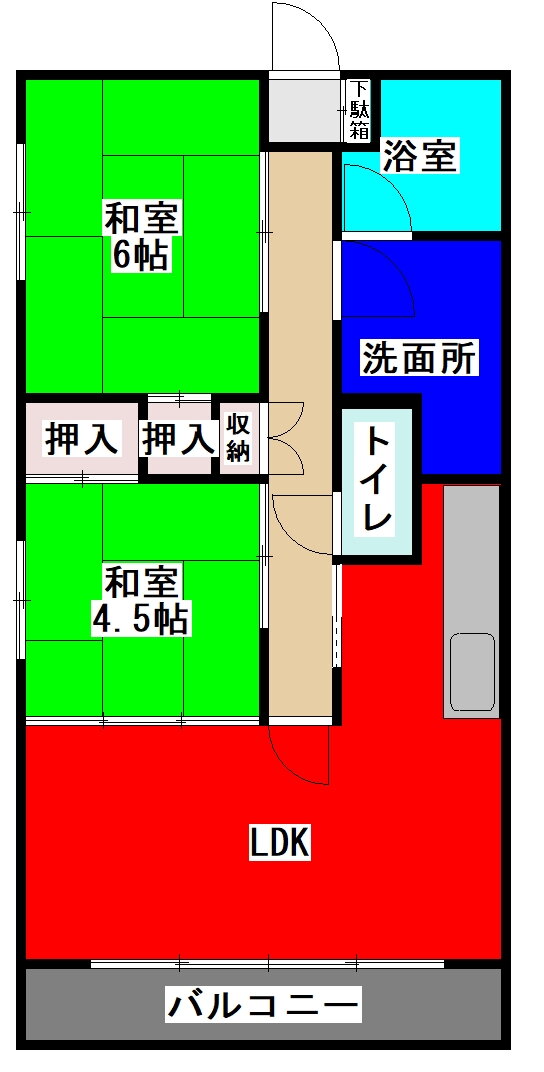 熊本県熊本市中央区琴平２ 南熊本駅 2LDK マンション 賃貸物件詳細
