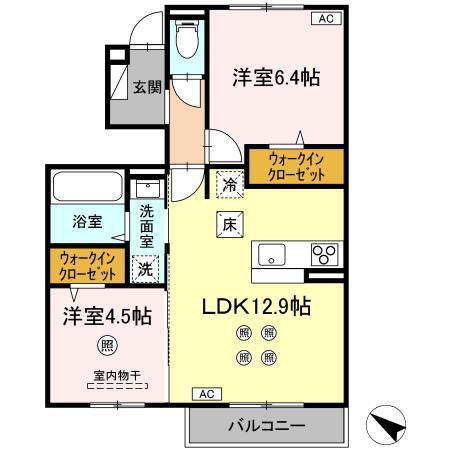 福岡県糟屋郡粕屋町花ヶ浦４ 原町駅 2LDK アパート 賃貸物件詳細