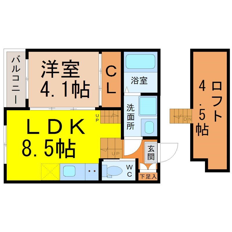 愛知県名古屋市北区大曽根４ 大曽根駅 1LDK アパート 賃貸物件詳細