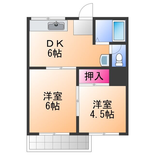 大阪府岸和田市荒木町１ 春木駅 2DK アパート 賃貸物件詳細