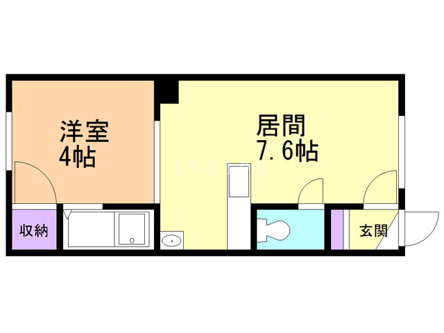 北海道旭川市金星町２ 1DK アパート 賃貸物件詳細