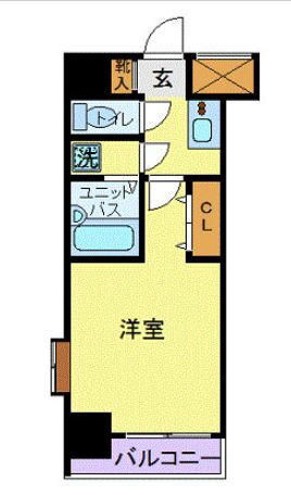 スカイコート浜松町 2階 1K 賃貸物件詳細