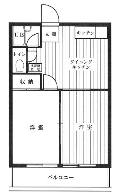 ヴィレッジニコス 2階 2DK 賃貸物件詳細