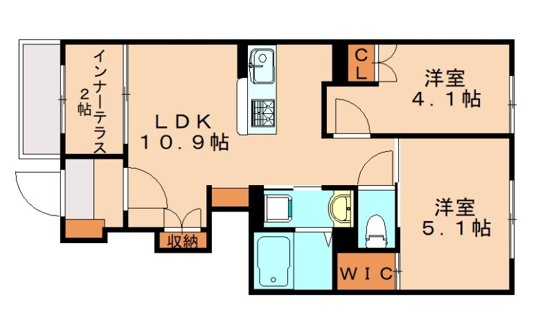 福岡県糟屋郡篠栗町大字尾仲 篠栗駅 2LDK アパート 賃貸物件詳細