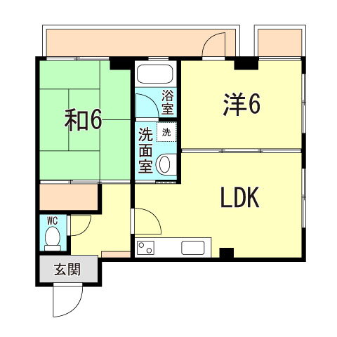 兵庫県神戸市中央区中山手通４ 神戸三宮駅 2LDK マンション 賃貸物件詳細